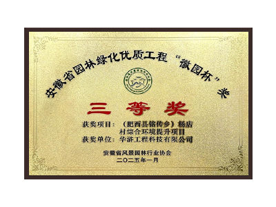 四川荣获2025“徽园杯”奖三等奖